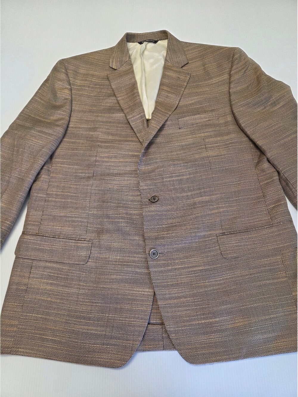 Jack Victor Exclusive Collection Men's Blazer Jacket, Size 46 L Silk and Wool